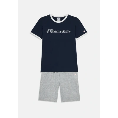 Abbildung von Champion Graphic CREW NECK WITH Large Print SET Shorts für Kinder, Größe: 126/131, Dark blue/grey