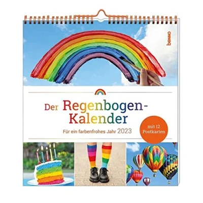 Abbildung von Der Regenbogen Kalender ― Für ein farbenfrohes Jahr 2023: mit 12 Postkarten