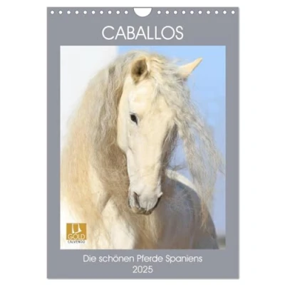 Abbildung von Caballos Die schönen Pferde Spaniens (Wandkalender 2025 DIN A4 hoch), CALVENDO Monatskalender