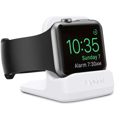 Abbildung von Apple Watch Night Stand von Spigen Weiß Kunststoff