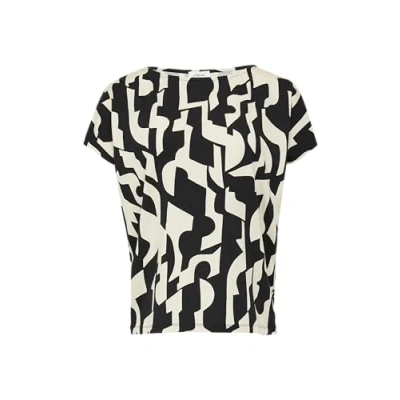Abbildung von T Shirt aus Viskosestretch im Relaxed Fit schwarz 40