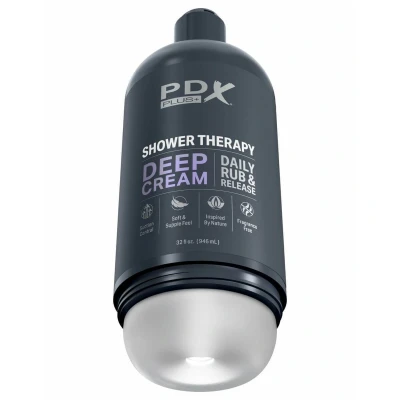 Abbildung von Masturbator „Shower Therapy Deep Cream“ inklusive abnehmbarem Saugfuß