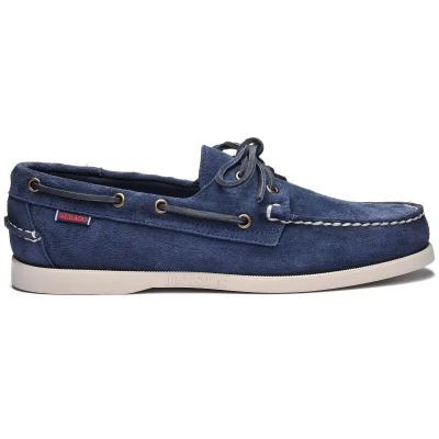 Abbildung von Portland Flesh Out Damen Bootsschuh aus blauem Wildleder SEBAGO