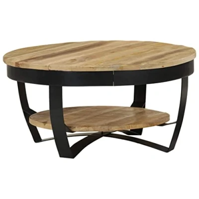 Abbildung von vidaXL Couchtisch Raues Massives Mangoholz 65x32 cm (1 St)