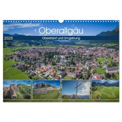 Abbildung von Oberallgäu Oberstdorf und Umgebung (Wandkalender 2025 DIN A3 quer), CALVENDO Monatskalender
