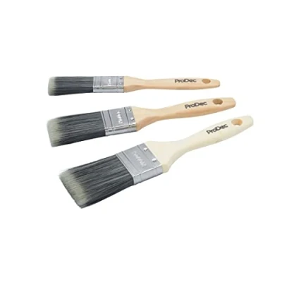 Abbildung von ProDec Decorator 3 teilig Synthetisches Pinselset für glattes Finish mit Dispersions , Glanz und Satinfarben auf Wänden, Decken, Holz Metall