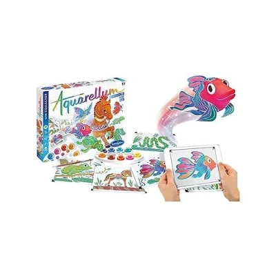 Abbildung von Sentosphère 3906704 Aquarellum Live 3D, Aquarell Mal Set für Kinder, Motiv Tiere, interaktives Kreativset mit Augmented Reality, Malset ab 7 Jahren