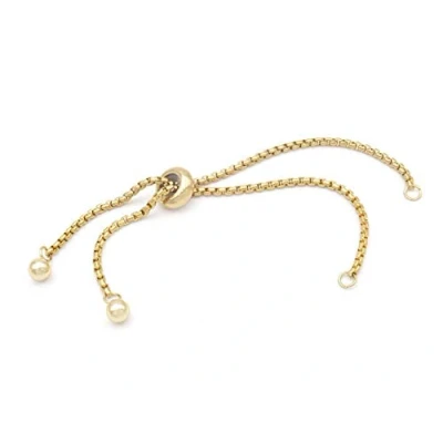 Abbildung von Vintageparts Armband Rohling aus 304 Edelstahl in goldfarben 1 Stück zum Schmuck selber basteln Mädchen Damen Unisex