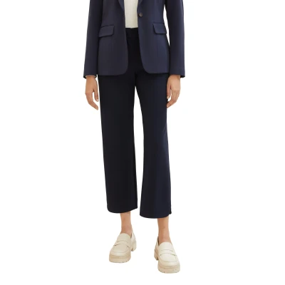 Abbildung von TOM Tailor MIA Straight Stoffhose, Damen, Größe: 42x28, Sky captain blue