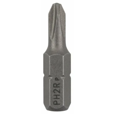 Abbildung von Bosch Accessories Bit Extra Hart reduziert für Phillips Kreuzschlitzschrauben, PH2R, Grau, 25 mm, Stück