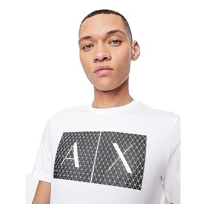 Abbildung von Armani Exchange Herren 8nztck T Shirt, Weiß, S