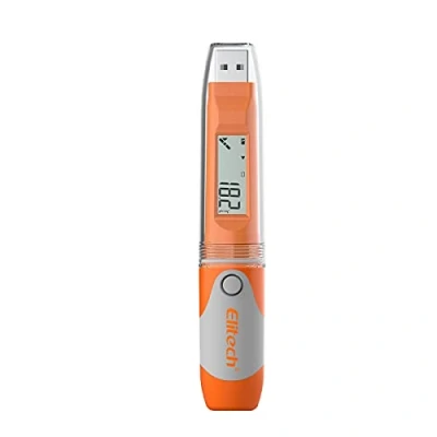 Abbildung von Elitech Wiederverwendbarer USB Datenlogger PDF für Temperatur und Luftfeuchtigkeit RC 51H 10Pack