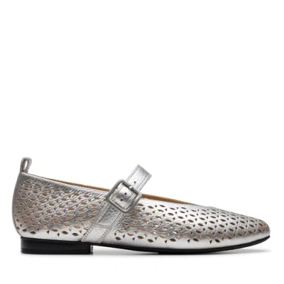 Abbildung von Clarks Fawna JANE Klassischer Ballerina, Damen, Größe: 40, Silver metallic Schuhe