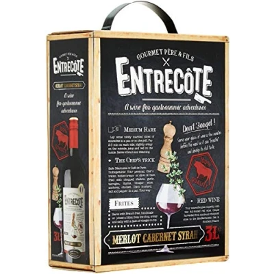 Abbildung von Entrecote Merlot, Cabernet Sauvignon, Syrah Rotwein aus Frankreich BIB Bag in Box (1 x 3 l)