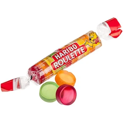Abbildung von Haribo Roulette Fruchtgummi Rolle 25g
