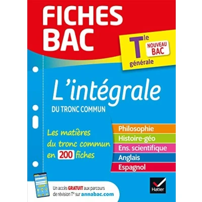Abbildung von Fiches Bac Le tout en un Tle (tronc commun) 2024: toutes les matières (Philo, Histoire Géographie, Ens. scientifique, Anglais)