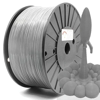 Abbildung von Reprapper PLA Plus Filament 1,75 mm, Pro 3D Druckerfilament, PLA+ 6,6 lbs (3 kg), Maßgenauigkeit +/ 0,05 für FDM Drucker, Grau