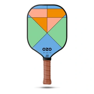 Abbildung von OZO Pickleball Jupiter Fusion Chroma USAPA Zugelassener Power Schläger für fortgeschrittene Anfänger Fiberglas Oberfläche, Hybrid