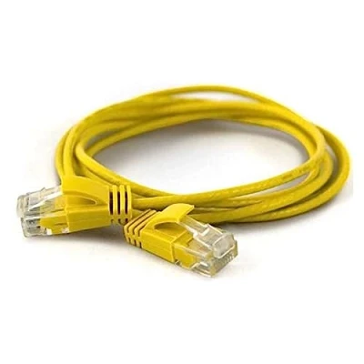 Abbildung von wantecWire Extra dünnes Patchkabel CAT.6 UTP, Länge 0.5 m, gelb