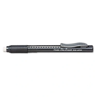 Abbildung von Pentel ZE11T A &quot;ClicEraser 2&quot; Radierstift, nachfüllbar mit ZER 2, Gehäuse semi transparent schwarz, 1 Stück