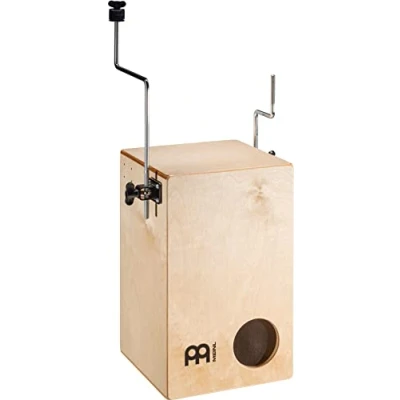 Abbildung von Meinl Percussion Kick Drum Cajon Trommelkiste für Set Bass Sound Mit Schienenhalterung und Klemmen Schlagfläche Baltische Birke, Natur (KDC1NT)