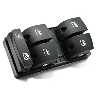 Abbildung von HZTWFC Steuerschalter Schaltfläche des Driver Side Master Fensters OEM # 4F0 959 851 4F0959851F für Audi A6 C6