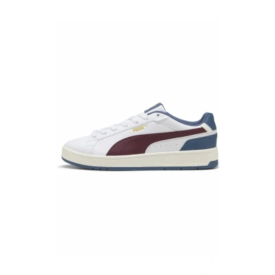 Abbildung von Puma Court Classico Sneakers Unisex Schuhe White/Ruby Shimmer/Dark Indigo Größe: 35.5