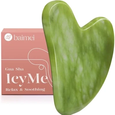 Abbildung von BAIMEI Gua Sha Facial Tool für Gesicht und Körper, Lymphdrainage Massagetool tiefes Gewebe von Verspannungen Schmerzen