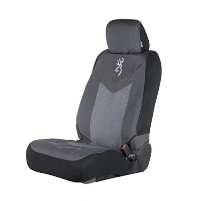 Abbildung von Browning Unisex Erwachsene Universal Low Back Bench, Water Dirt Resistant Car, Truck, and SUV Seat Covers Sitzbezug, Chevron (Heather Black), Single