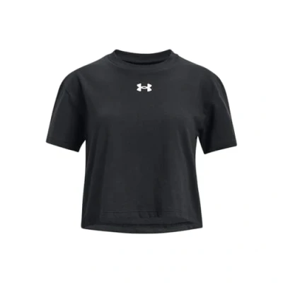 Abbildung von Under Armour Short Sleeve CROP Sport Tshirt für Kinder, Größe: 122/128, Black