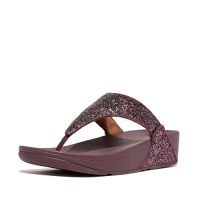 Abbildung von Fitflop Lulu Dianette Badeschuh, Sandale, Sommerschuh mit Glitter Bandage