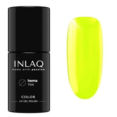 Abbildung von INLAQ® UV Nagellack Hellgelb 6 ml Hema Free Langlebiger Lack Neon Spectrum Kollektion Gelnägel Shellac Gel Gellack ohne
