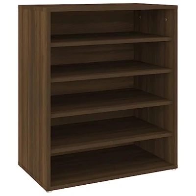 Abbildung von vidaXL Schuhregal Schuhschrank Braun Eichen Optik 60x35x70 cm Holzwerkstoff, 1 tlg.