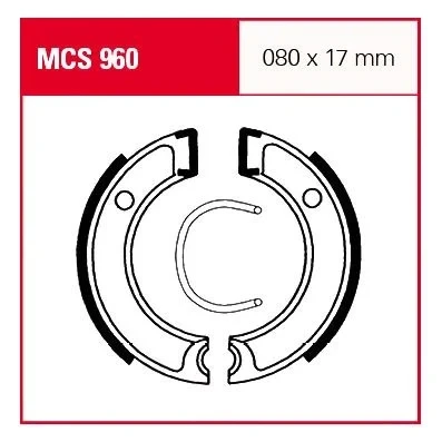 Abbildung von Bremsbackensatz TRW MCS960
