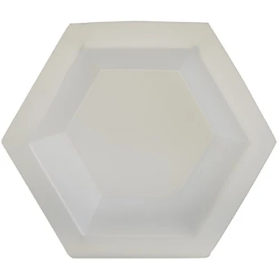 Abbildung von neoLab Polystyrol 6 Eckig Einmal Wägeschale, Klein, Transparent, 20ml Kapazität, 8mm Höhe, 500 Stück