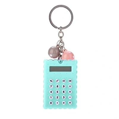 Abbildung von ASHATA Taschenrechner, 8 stelliger Taschenrechner LCD Anzeige Tragbare Taschenrechner,Batteriebetrieben Rechner Pocket mit Schlüsselanhänger für Kinder