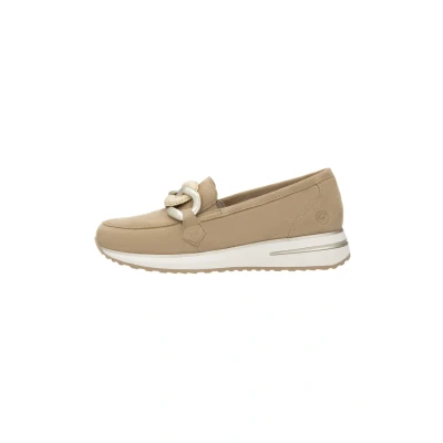 Abbildung von Remonte Loafer Slipper, Damen, Größe: 37, Beige Veloursleder