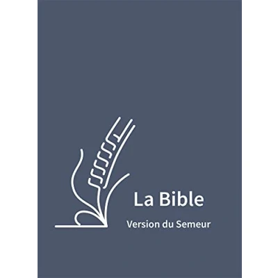 Abbildung von La Bible en gros caractères version du Semeur. Couverture semi souple textile bleu: à caractères, bleu