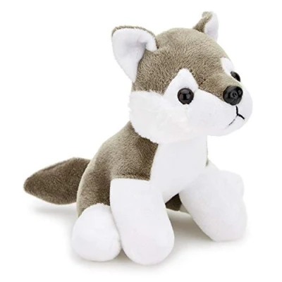 Abbildung von Zappi Co Kinder Kuschelweiches Plüschtier Perfekte kuschelige Spielgefährten für Geburtstage und besondere Anlässe(12 15cm) (Wolf)