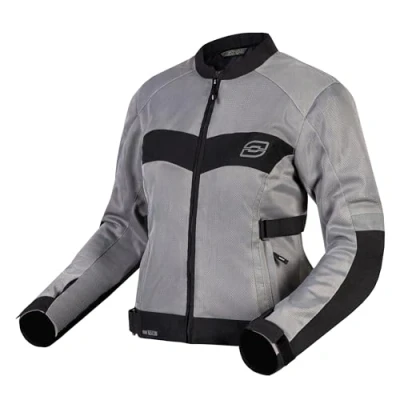 Abbildung von OZONE MOTO Dart Lady Motorradjacke Damen Textil Ellbogen und Schulterprotektoren Mesh Belüftungseinsätze Reflektierende Elemente