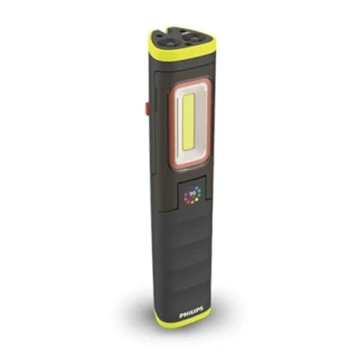 Abbildung von Philips Xperion 6000 UV Pillar LED Arbeitsleuchte, hochwertige wiederaufladbare Werkstattlampe, Handlampe, ausklappbares Leuchtfeld mit 500lm, zusätzliches Spotlicht und Licht, CRI 95