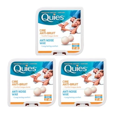 Abbildung von DREI Packungen Quies Boule Wachs Ohrstöpsel 8 Paar