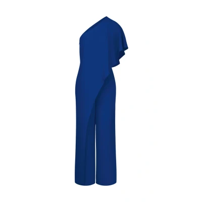 Abbildung von Apart Oneshoulder Overall Jumpsuit, Damen, Größe: 38, Royalblau