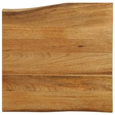 Abbildung von vidaXL Tischplatte, Holzplatte für Tisch Esstisch Couchtisch, Massivholzplatte Baumkante, Ersatztischplatte, 60x60x2,5cm Raues Mango Massivholz