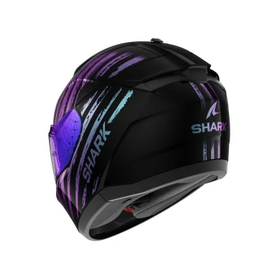 Abbildung von SHARK, Integraler Motorradhelm RIDILL 2 ASSYA Black/Blue/Purple KXK, XL