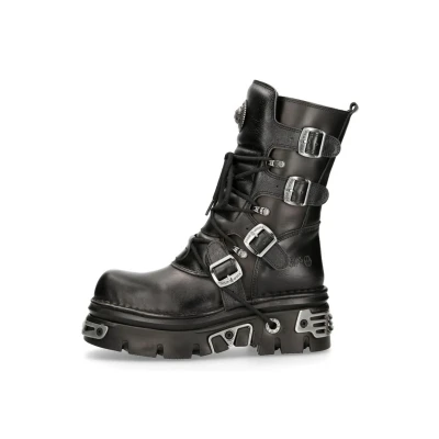 Abbildung von New Rock Schnürstiefelette, Größe: 39, Zwart Schuhe