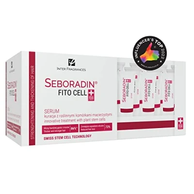Abbildung von Seboradin Haarausfall und Nachwachsen Fitocell Serum Behandlung mit Schweizer Technologie Stammzellen Phytocelltec™ Malus Domestica, für Männer Frauen stimuliert das Haarwachstum, 15 Tuben x 6g