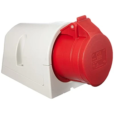 Abbildung von Kopp 101600002 CEE Wandsteckdose, 5 polig, 16 A, 400 V, rot