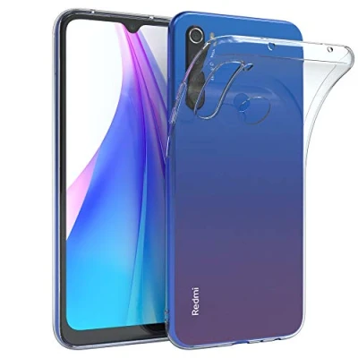Abbildung von EAZY CASE Hülle kompatibel mit Xiaomi Redmi Note 8T Schutzhülle Silikon, Ultra dünn, Slimcover, Handyhülle, Silikonhülle, Backcover, Durchsichtig, Klar Transparent