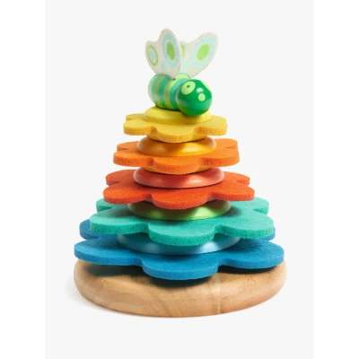 Abbildung von Djeco Butterflower Stapelturm, Babyspielzeug